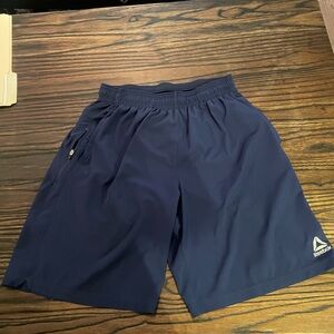 Reebok Men's 9” Inseam Dark Blue Athletic Shorts
